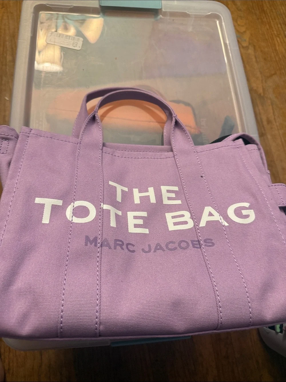 Marc Jacobs Lavender Canvas Tote medium size used